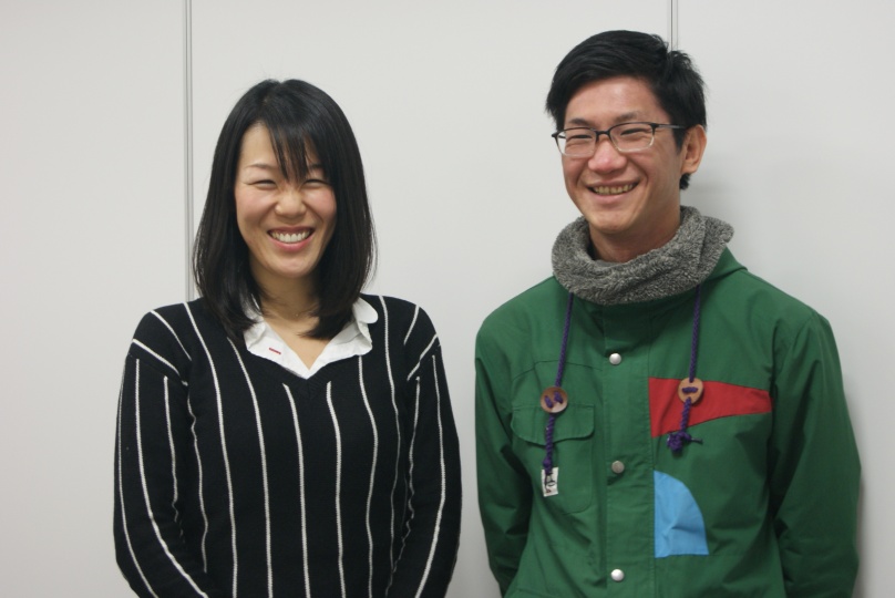 能見ゆう子さん（左）と「音まち」事務局長の吉田武司さん（右）　撮影：若林朋子